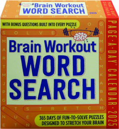 2025 BRAIN WORKOUT WORD SEARCH CALENDAR