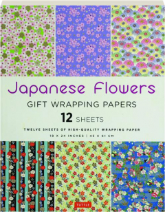 JAPANESE FLOWERS GIFT WRAPPING PAPERS