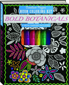 BOLD BOTANICALS: Creative Pages Neon Coloring Kit