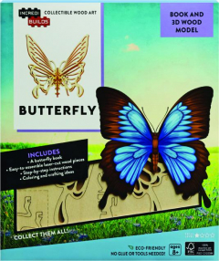 INCREDIBUILDS: Butterfly--Book and 3D Wood Model