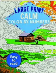 LARGE PRINT CALM COLOR BY NUMBERS