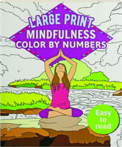 LARGE PRINT MINDFULNESS COLOR BY NUMBERS