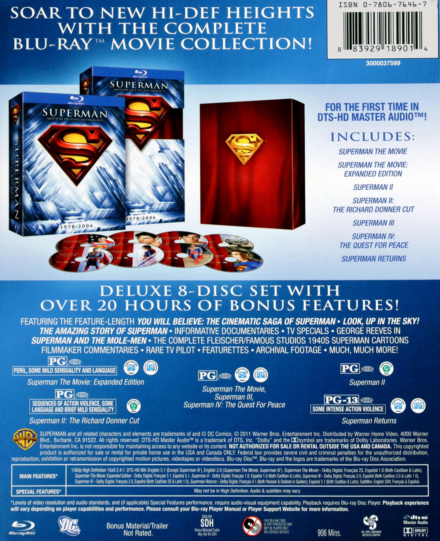 THE SUPERMAN MOTION PICTURE ANTHOLOGY, 1978-2006 - HamiltonBook.com