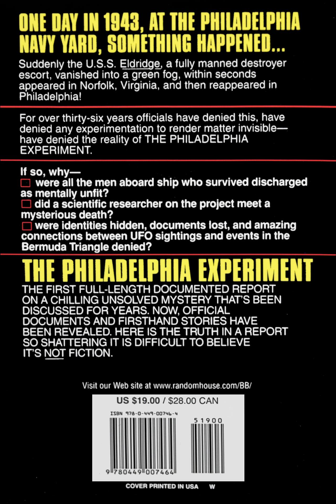 the philadelphia experiment project invisibility