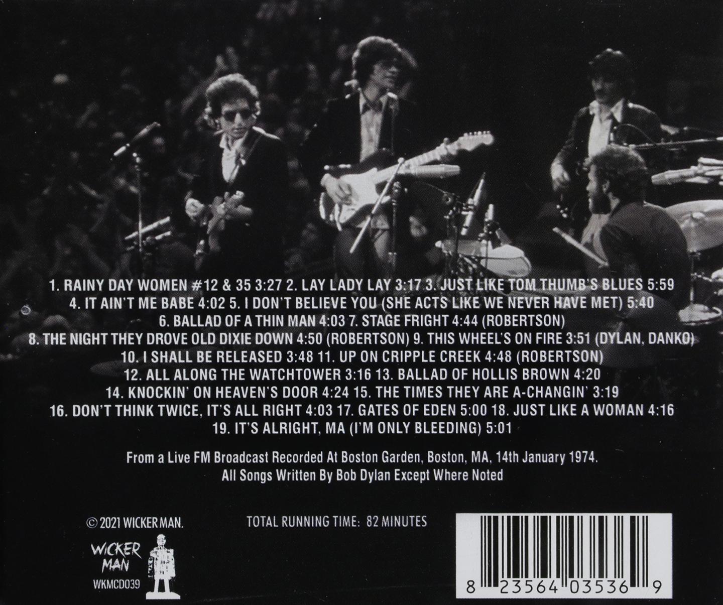 Bob Dylan And The Band Boston Garden 1974