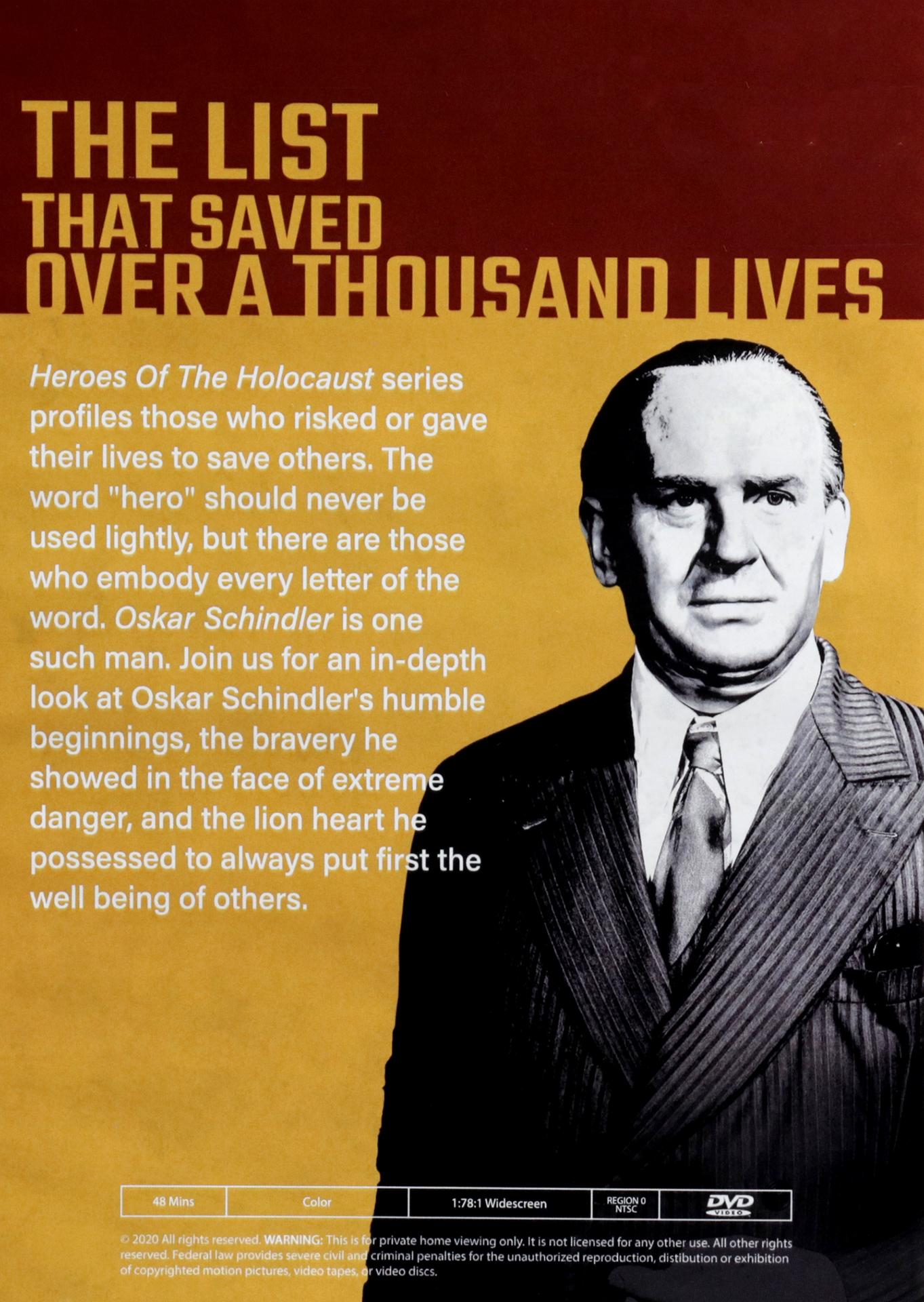 OSKAR SCHINDLER Heroes of the Holocaust