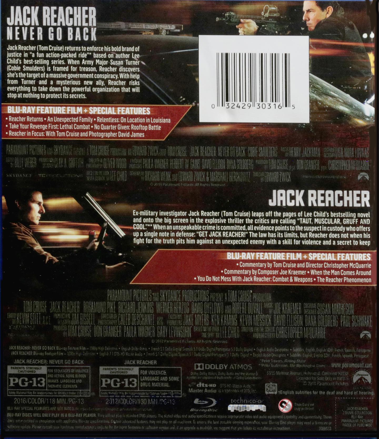 Jack Reacher 2 Movie Collection 2035