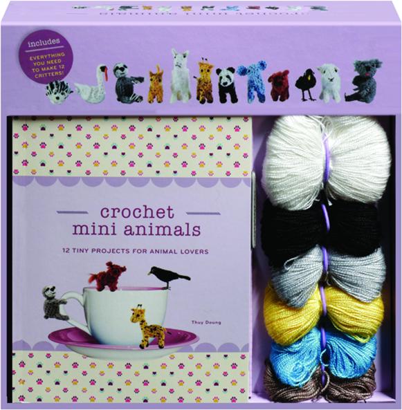 Crochet Mini Animals Kit Everything Included To Make 12 Tiny