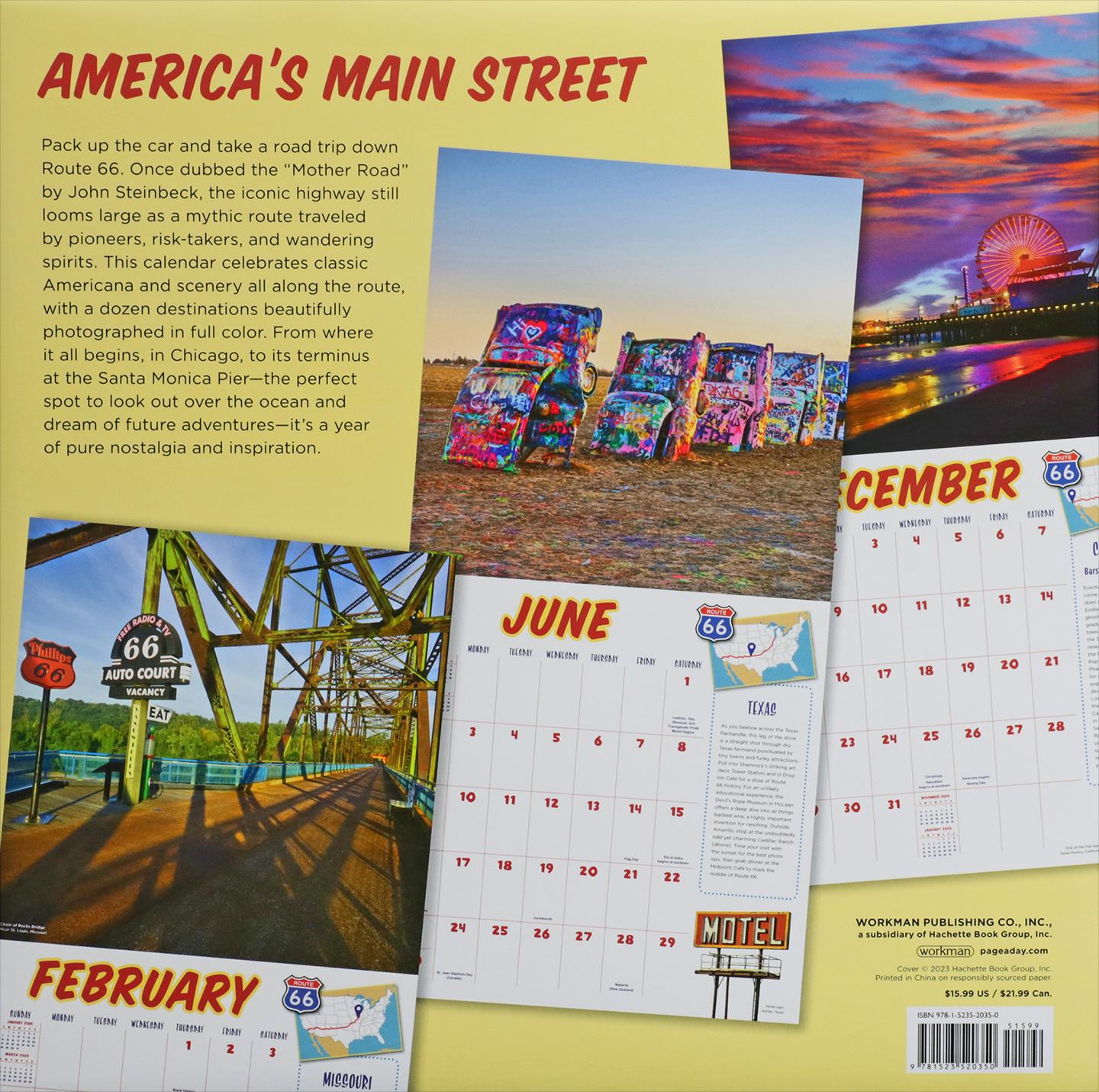 2024 ROUTE 66 CALENDAR