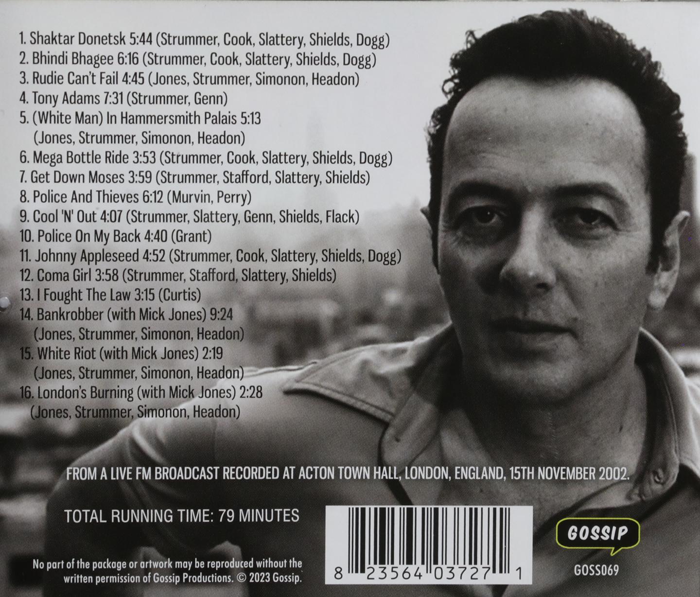 JOE STRUMMER: Last Night in London - HamiltonBook.com