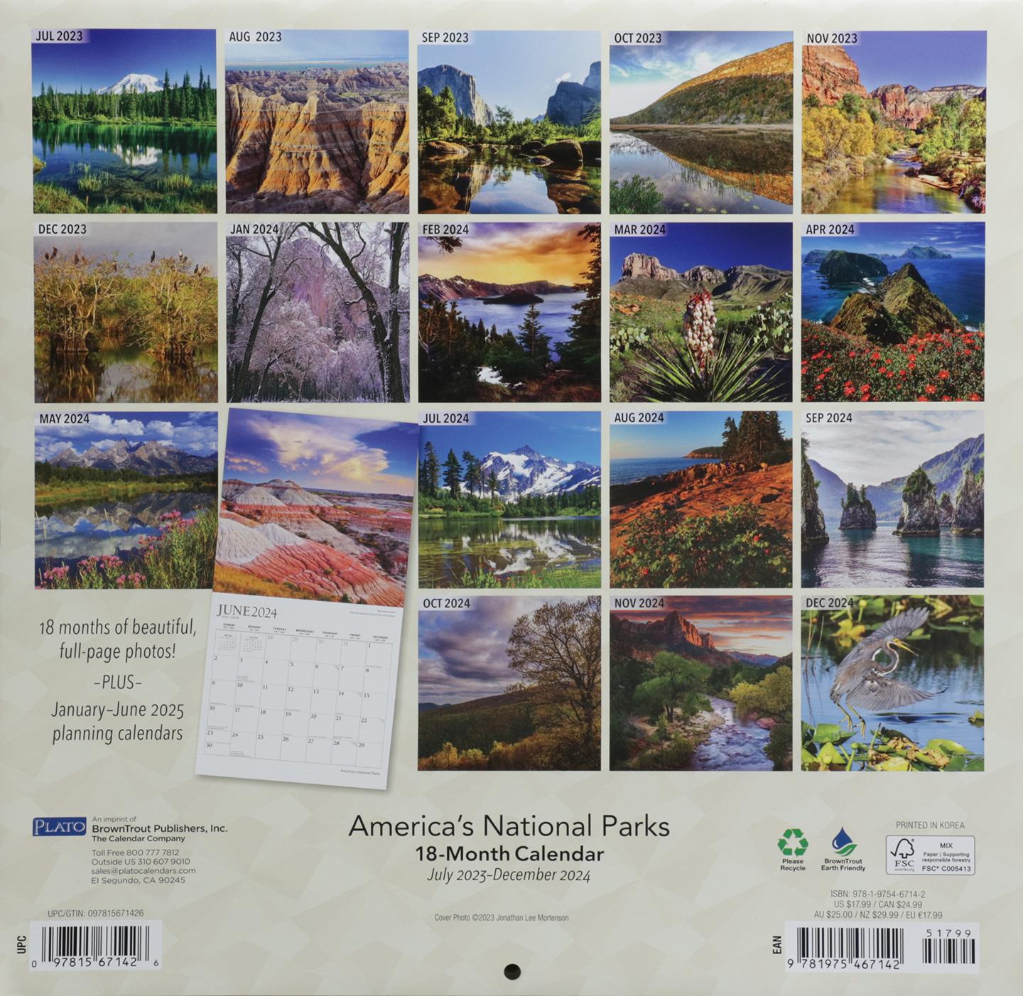 2024 AMERICA S NATIONAL PARKS CALENDAR HamiltonBook Com   7912897B.JPG