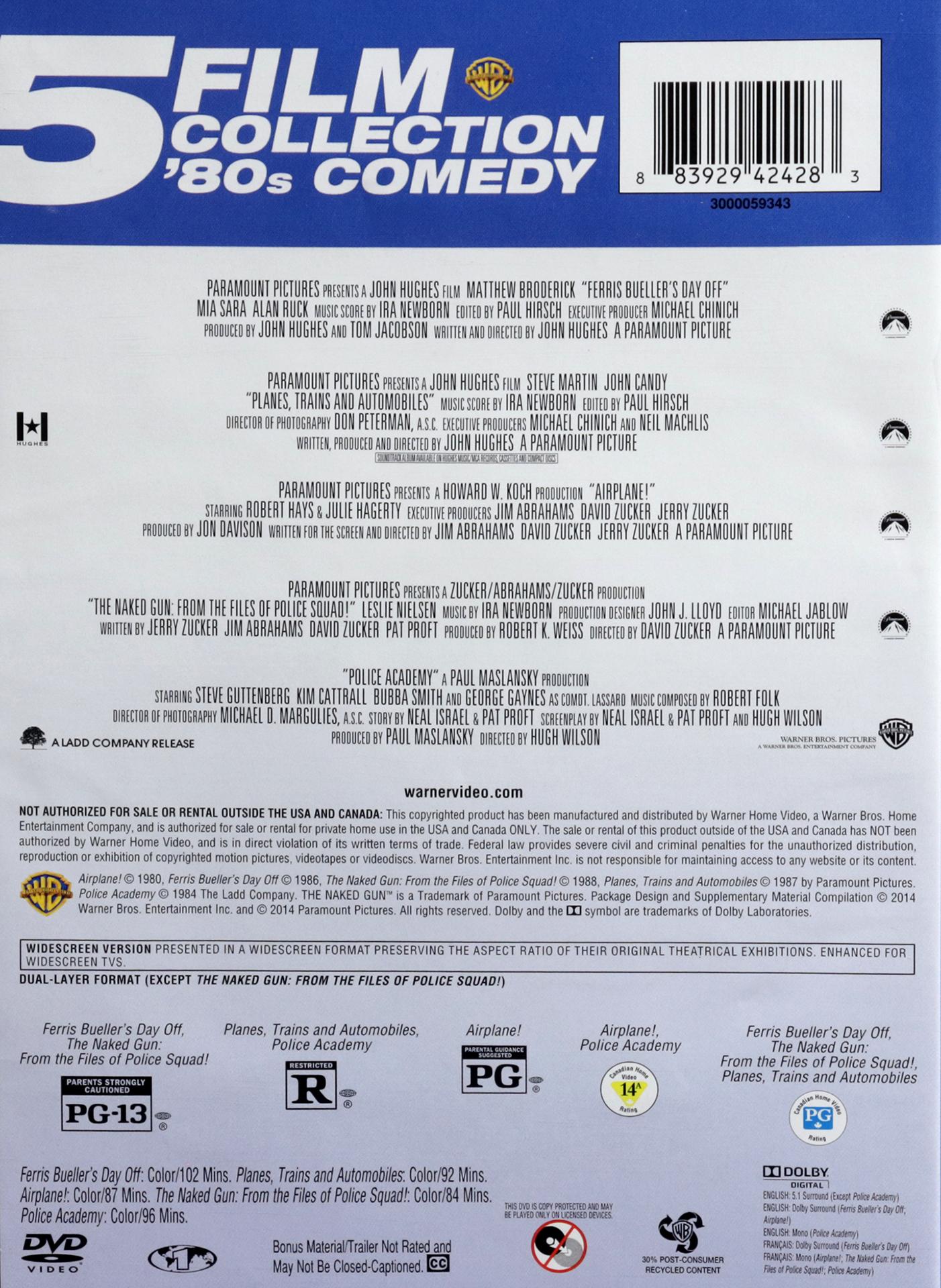 5 FILM COLLECTION: '80s Comedy - HamiltonBook.com