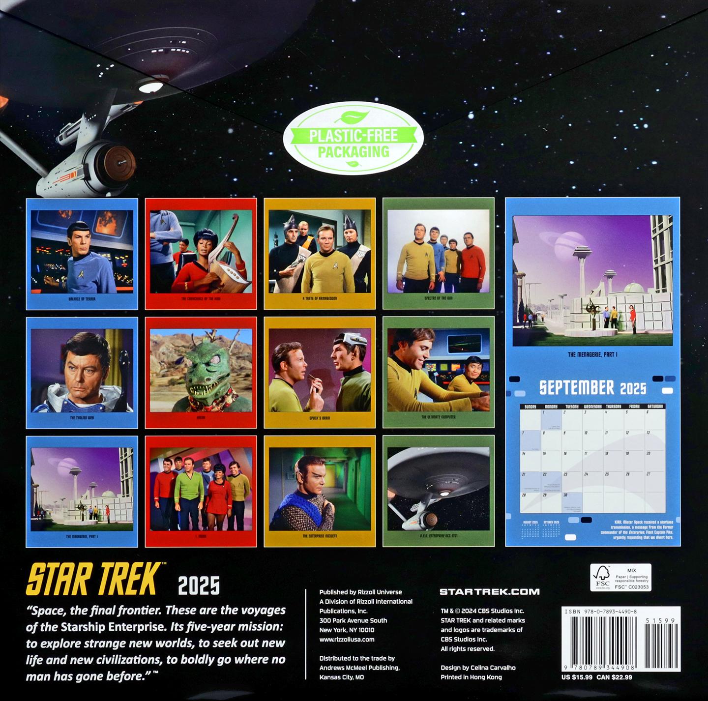 2025 STAR TREK CALENDAR