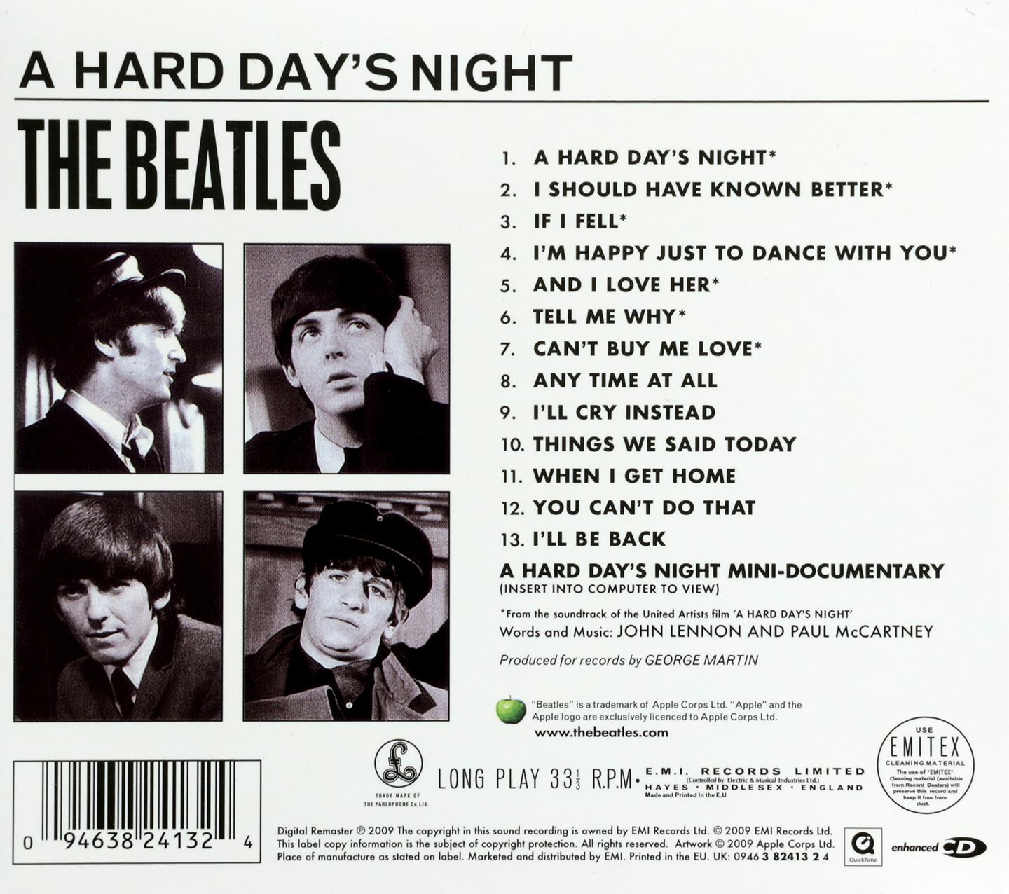 THE BEATLES: A Hard Day's Night - HamiltonBook.com